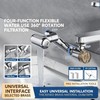 SANYEMA 1080° Sink Faucet Aerator Extension Swivel Faucet Extender for