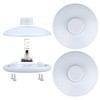 Helunsi 3Pcs Floor Lamp Foot Switch, White Foot Pedal Switch,