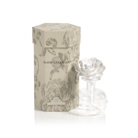 Zodax Grand Casablanca Porcelain Diffuser, White Rose Fragrance