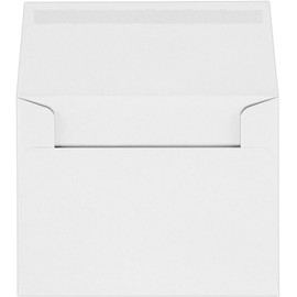 LUXPaper A2 Classic Crest Invitation Envelopes | 4 3/8" x 5 3/4" | Solar White | 70lb. Text | 50 Qty