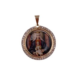 SIFRIMANIA Virgen de Coromoto Patroness of Venezuela Medal Necklace 45cm Chain