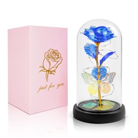 LIAN Rose Flower for Women, Forever Rose Flower Lamp, Mothers Day Flowers for Mom, Birthday Gifts Women, Rose Gifts. Valentine's Day, Mother's Day, Christmas, Anniversary, Birthday Gifts.