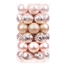 Sea Team Christmas Tree Bauble Set, 60 mm / 2.36", Fine Decorative Items with Colourful & Sparkling Christmas Tree Decoration Theme, 41 Pieces