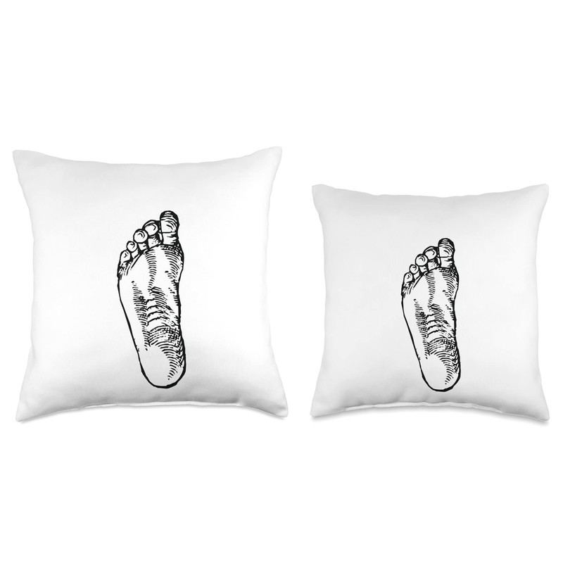 Foot Reflexology Podiatry Throw Pillow