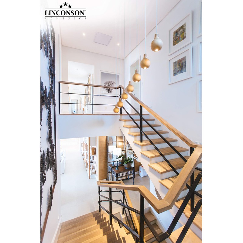 LINCONSON Clear Slip Resistant Stairs Tread Grip Tape | 4”