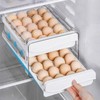 Mxsapve Egg Holder for Fridge 40 Eggs Container Holders Dispenser