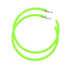 Zac's Alter Ego Plastic Hoop Neon Earrings for Fancy Dress - 80s/ Pop/Clubbers