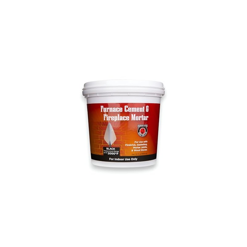 Meeco's Red Devil 1334 Black Furnace Cement & Fireplace Mortar
