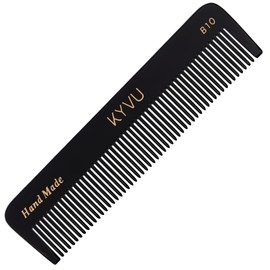 KYVU B10 Black Coarse-Tooth Hair Comb for Men & Women, Styling Comb