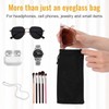 150 Pcs Microfiber Glasses Pouch Bulk, 7.1"×3.5" Soft Sunglasses Bag
