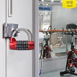 Combination Padlock 5 letras contraseña cerradura candado de seguridad combinación amplia candado gimnasio gabinete de almacenamiento de seguridad código de bloqueo