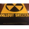 FALLOUT SHELTER SIGN Original U.S. Gov Issue. 10x14 Steel