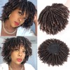 6 Inch Dreadlock Hair Topper Wig with Clips in, Synthetic