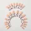 24 Pcs White Press on Nails Square Shaped Extra Long