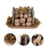 Abaodam 1 Set Garden Micro Landscape Mini Firewood Farm Firewood
