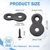 uxcell 30 Pcs Figure 8 Fastener with Screws, Table Top