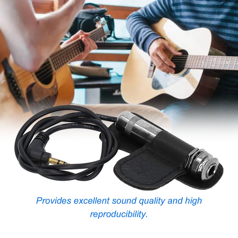 Acoustic Guitar Pickup Transducer Metal Accessory Replacement for String Instrument