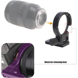 Hersmay 61mm Metal Tripod Collar Lens Mount for Sony FE 24-240mm f/3.5-6.3 OSS lens, 24-105mm f/4 G OSS, 16-35mm f/2.8 GM, 24-70mm f/2.8 GM, 35mm f/1.4 ZA, FE 28-70mm F3.5-5.6 OSS