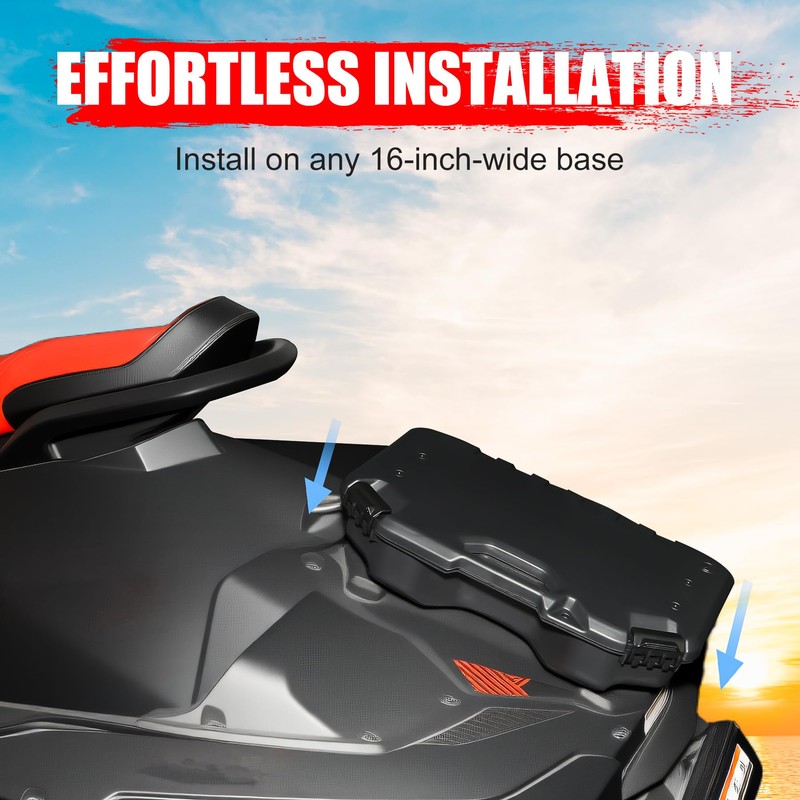 XATVXUTV 2.6Gal/10L Rear Modular Cargo Box for Can Am Maverick,