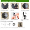 Btfcrochook Squirrel Proof Baffle for Bird Feeder Pole, 16 Inch