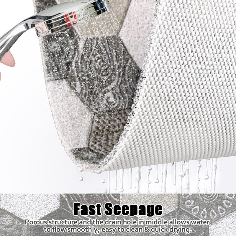 Shower Mat Non Slip - 24x36 Inch Shower Mats for