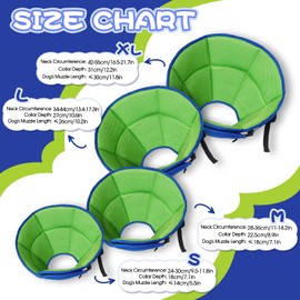 Dog Cone for Large Dogs After Surgery, Soft Dog Cone Collar for Dogs to Stop Licking, Adjustable Comfy E-Collar Alternative Lightweight Post-Surgery Recovery Elizabethan Collar for Pet