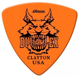 Clayton Duraplex Delrin Rounded Triangle Picks 4 Pack .60 mm