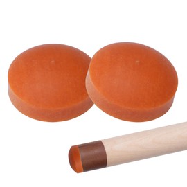 CUEELF Break & Jump Tip - Super Hard G10 Phenolic Professional Pool Cue Tips 14mm Billiard Cue Tips (2pcs-Orange-red)