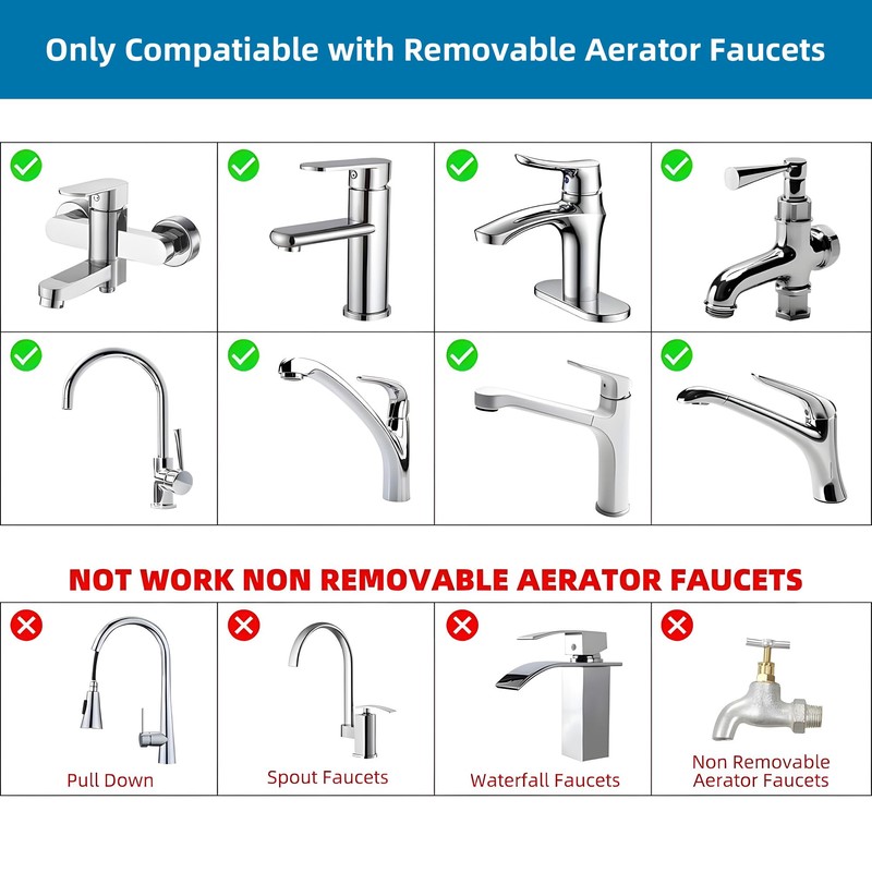 Tap Sprayer Attachment for Kitchen Sink Tap end Nozzle Extension