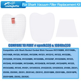 Leadaybetter rocket vacuum filter replacement for Shark Deluxe Pro HV345