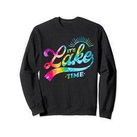 It's Lake Time Cute Retro 70s Summer Vacation Sweatshirt