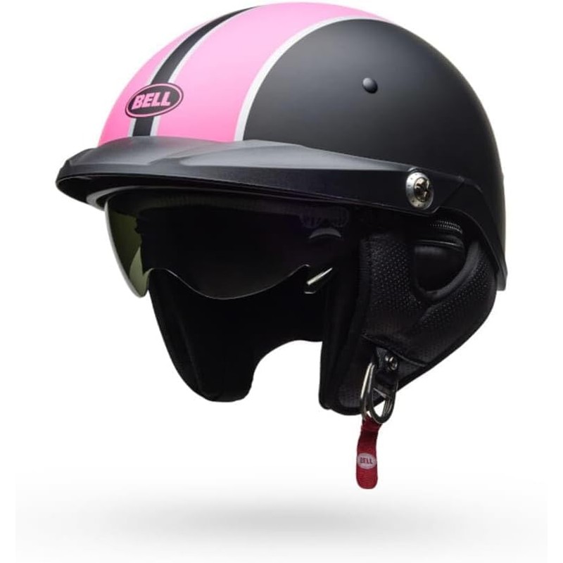 Bell Helmets Pit Boss - Matte Black/Pink Pin, Medium