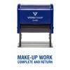 Make-Up Work Complete and Return Teacher Self Inking Rubber Stamp