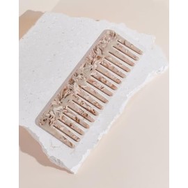 Talis Maisy Biodegradable Acetate Wide-Tooth Hair Comb – Eco-Friendly, Gentle on Hair, Smooth Detangling, Durable & Lightweight