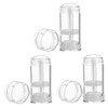 IWOWHERO 4sets DIY Lipstick Tube Refill Empty Containers (15g) Space-Saving