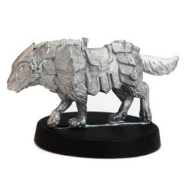 Stonehaven Wolf Miniature Figure (for 28mm Scale Table Top War Games) - Made in USA