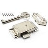 LBTODH Silver Antique Lock with Mounting Screws