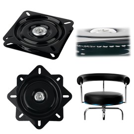 Turntable Swivel Plate 127 x 127 mm Swivel Fitting 360° Rotatable Metal Furniture Swivel Bearing 150 kg Load Capacity for Display Shelf Rack Stool Dining Table