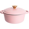 Lexi Home Cast Iron Enameled Dutch Oven Pot with Lid