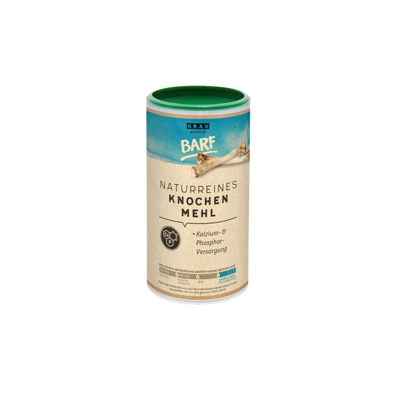 GRAU Original 100% Natural Pure Bovine Bone Meal, Natural Calcium