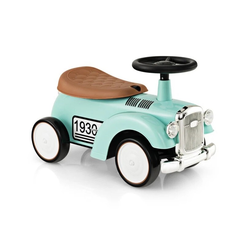 Costway Kids Sit to Stand Vehicle W/ Working Steering Wheel
