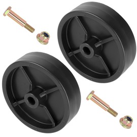 2 Pack 734-0973 Lawn Mower deck wheel and bolt kits replaces for MTD 46" 42" 40" 38" Deck Roller wheel,Cub Cadet XT1-LT42 XT2-LX46 LTX1045 LTX1040 Rear deck,Troy Bilt TB1942,Craftman T240 Tractors