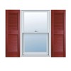 BUILDER'S CHOICE EVL12028CB Shutters, 12" x 28", Cranberry
