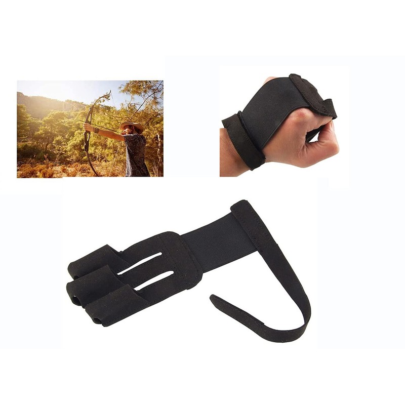 Tiardey Finger Guard Artificial Cow Leather Archery 3 Finger Guard