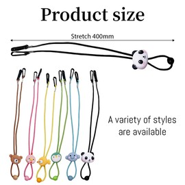 Pack of 6 Glasses Straps for Boys and Girls, Multifunctional Glasses Chain, Adjustable Mask Chain, Sunglasses Strap, Glasses Cord, Suitable for Sports