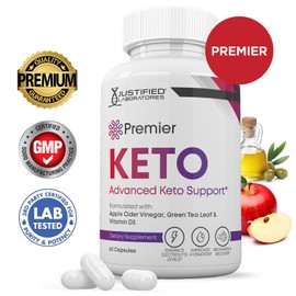 (10 Pack) Premier Keto ACV Pills 1275MG Keto Support Blend Alternative to Gummies Formulated with Apple Cider Vinegar Extra Virgin Olive Oil Powder Green Tea Leaf 600 Capsules