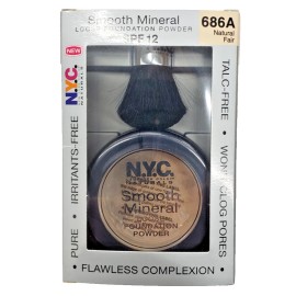 NYC NEW NYC Smooth Mineral Loose Foundation Powder w/SPF 12- 686A NATURAL FAIR