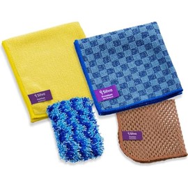 Silva - Microfibre cloths - Kitchen dish cloth - Window cloth - Durable all-purpose cleaning cloth - High absorption and microfibre technology