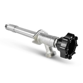 Midline Valve 6 Inch Frost-Free Sillcock, Chrome-Plated Brass Body – 1/2" MIP/Sweat Inlet x 3/4" Hose Bib Outlet