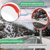 RELIANCER 24" Convex Security Mirror,Curved Safety Traffic Road Driveway Mirror,Adjustable